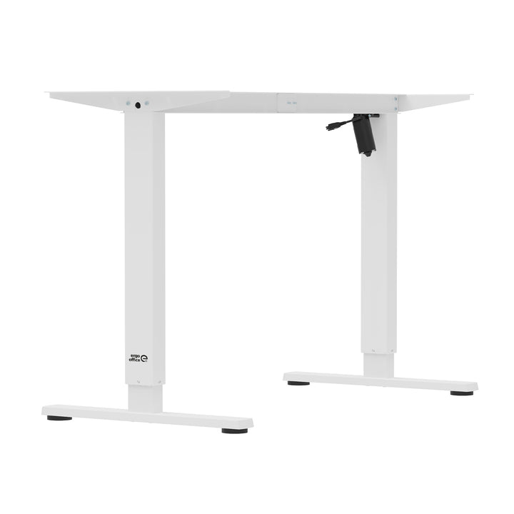 Pupitre eléctrico regulable en altura Ergo Office, altura máx. 1160 mm, máx. - 80 kg, sin tablero, blanco, ER-400 W