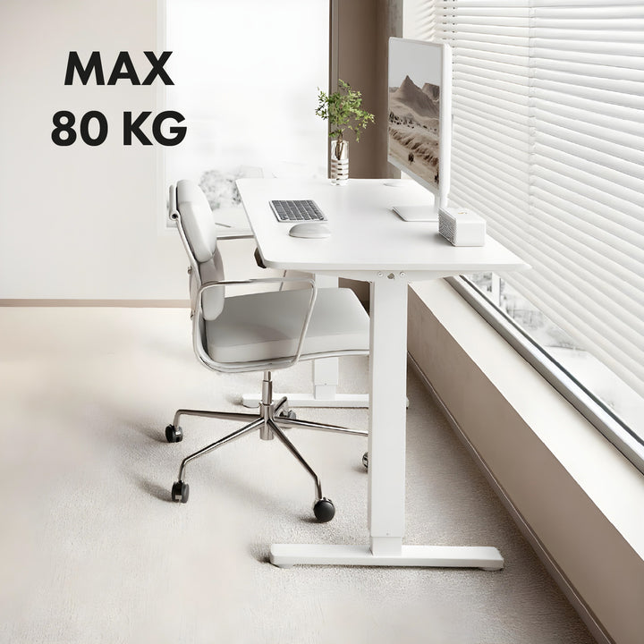 Pupitre eléctrico regulable en altura Ergo Office, altura máx. 1160 mm, máx. - 80 kg, sin tablero, blanco, ER-400 W