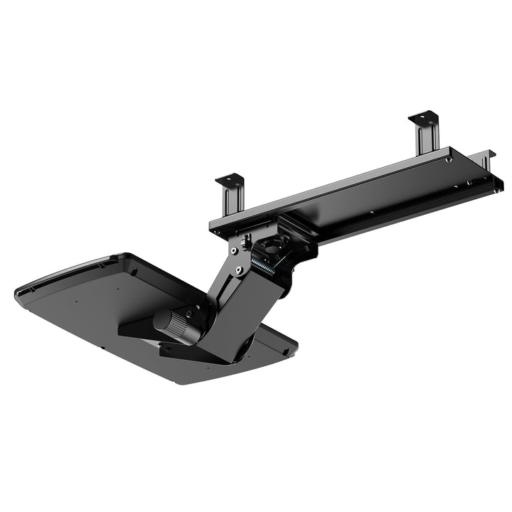 Suporte para teclado Maclean sob a secretária, ajustável, máx. 5 kg, preto, MC-156 B