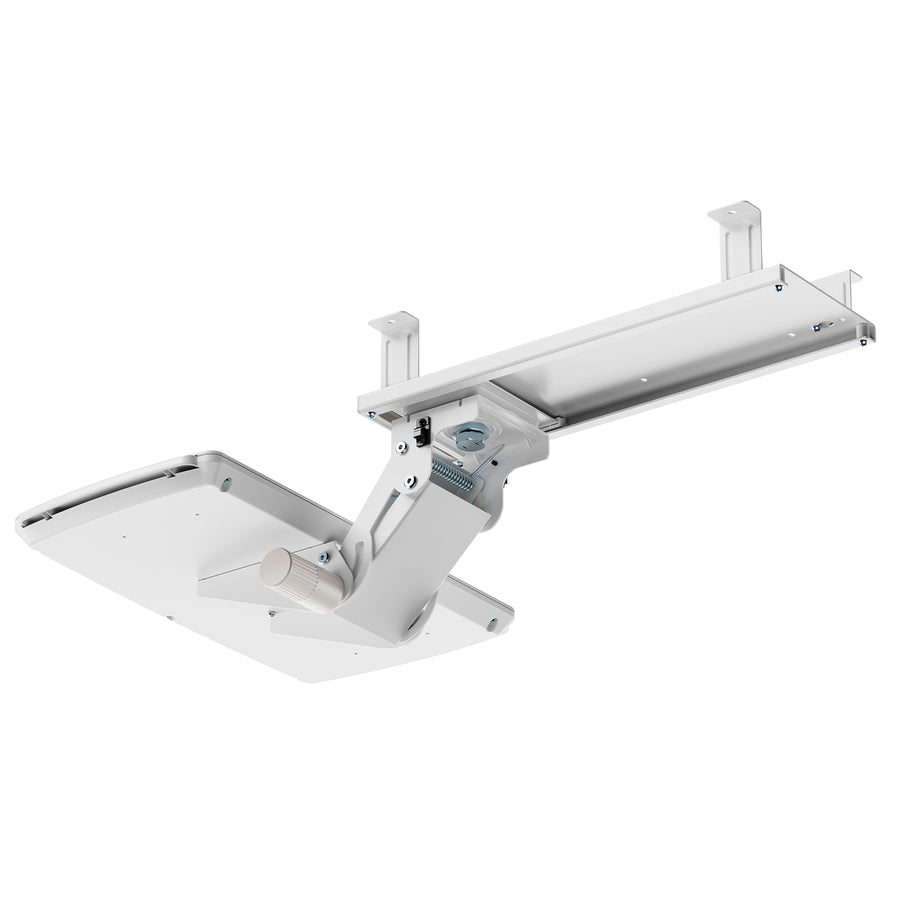 Suporte para teclado Maclean sob a secretária, ajustável, máx. 5 kg, branco, MC-156 W