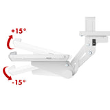 Suporte para teclado Maclean sob a secretária, ajustável, máx. 5 kg, branco, MC-156 W
