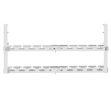 Organizador de cabos Maclean para secretária, carga máxima de 5 kg, comprimento máximo de 728 mm, 2 camadas, branco, MC-102 W 728 mm, 2 camadas, branco, MC-102 W
