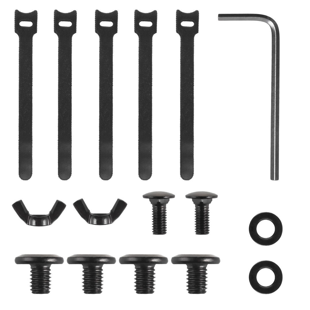 Organizador de cabos por baixo da mesa Maclean, carga máxima de 5 kg, comprimento máximo de 728 mm, preto, MC-103 B 728 mm, preto, MC-103 B