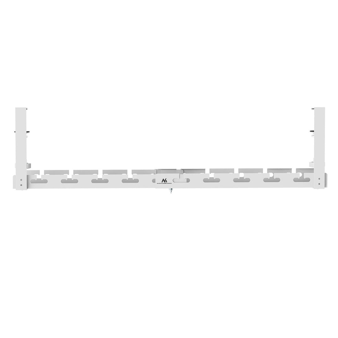 Organizador de cabos por baixo da mesa Maclean, carga máxima de 5 kg, comprimento máximo de 728 mm, branco, MC-103 W 728 mm, branco, MC-103 W