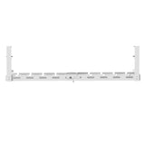 Organizador de cabos por baixo da mesa Maclean, carga máxima de 5 kg, comprimento máximo de 728 mm, branco, MC-103 W 728 mm, branco, MC-103 W