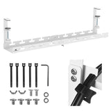 Organizador de cabos por baixo da mesa Maclean, carga máxima de 5 kg, comprimento máximo de 728 mm, branco, MC-103 W 728 mm, branco, MC-103 W