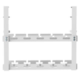 Organizador de cabos por baixo da mesa Maclean MC-104 W, carga máxima de 5 kg, 2 camadas, branco