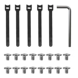 Organizador de cabos por baixo da mesa Maclean MC-104 W, carga máxima de 5 kg, 2 camadas, branco