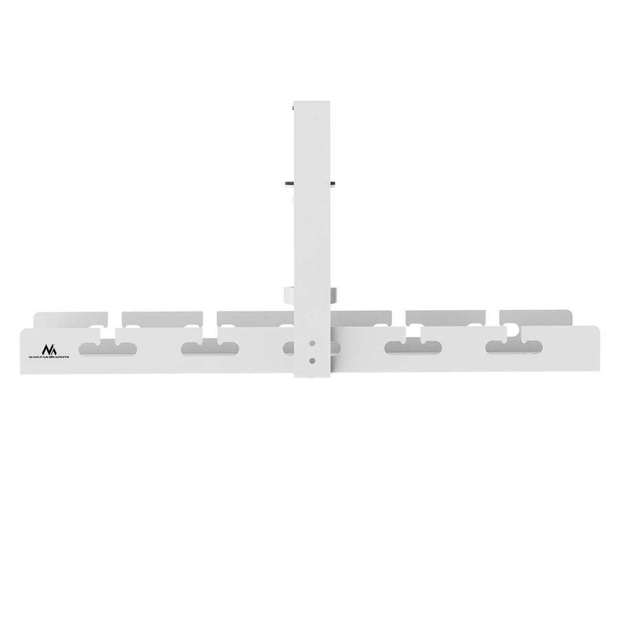 Organizador de cabos por baixo da mesa Maclean MC-105 W, carga máxima de 5 kg, branco