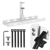 Organizador de cabos por baixo da mesa Maclean MC-105 W, carga máxima de 5 kg, branco