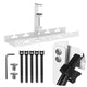 Organizador de cabos por baixo da mesa Maclean MC-105 W, carga máxima de 5 kg, branco