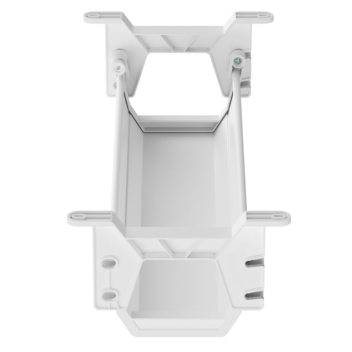 Organizador de cabos por baixo da mesa Maclean, carga máxima de 5 kg, branco, MC-106 W