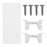 Organizador de cabos por baixo da mesa Maclean, carga máxima de 5 kg, branco, MC-106 W