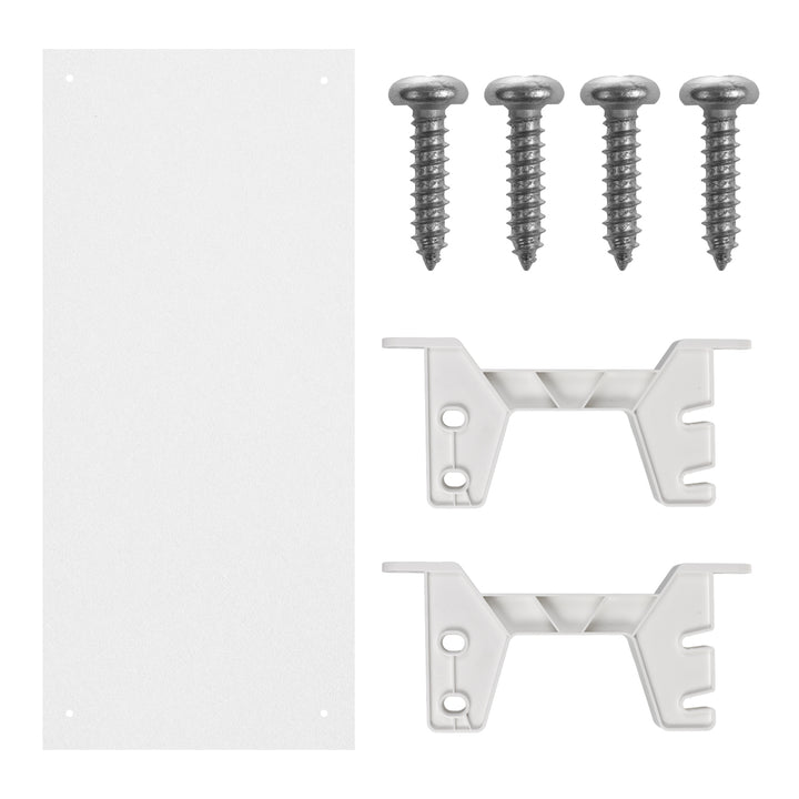 Organizador de cabos por baixo da mesa Maclean, carga máxima de 5 kg, branco, MC-106 W