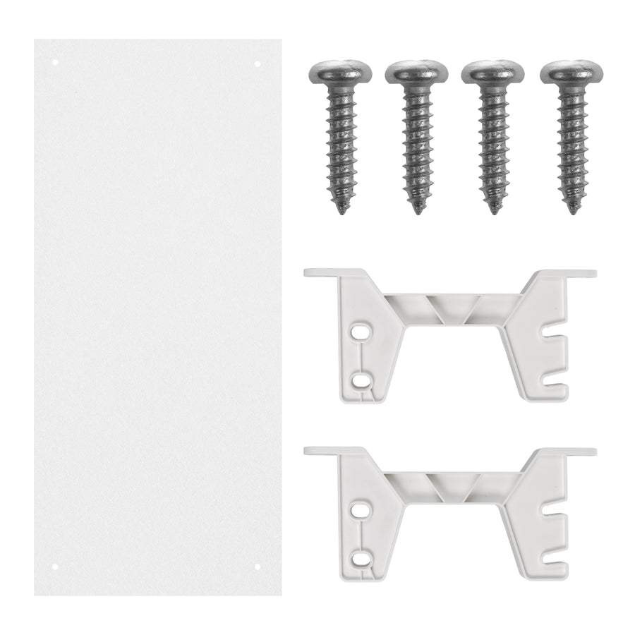 Organizador de cabos por baixo da mesa Maclean, carga máxima de 5 kg, branco, MC-106 W