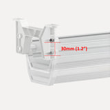 Organizador de cabos por baixo da mesa Maclean, carga máxima de 5 kg, branco, MC-106 W