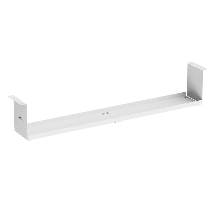 Organizador de cabos compacto para secretária Maclean, carga máxima de 5 kg, branco, MC-107 W