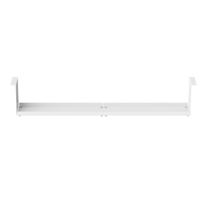 Organizador de cabos compacto para secretária Maclean, carga máxima de 5 kg, branco, MC-107 W