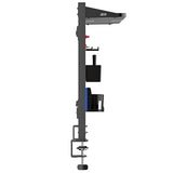 Ergo Office ER-300 B Divisor / Organizador de escritorio, Carga máx. 10kg, Blanco y Tablero de corcho, ancho 1250mm, Color negro