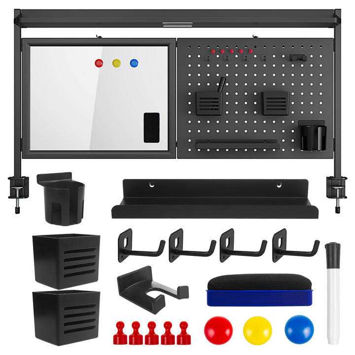 Organizador/Divisor de Mesa Ergo Office ER-301 B, Capacidade Máxima de 10 kg, Quadro Branco, Largura 1116 mm, Preto