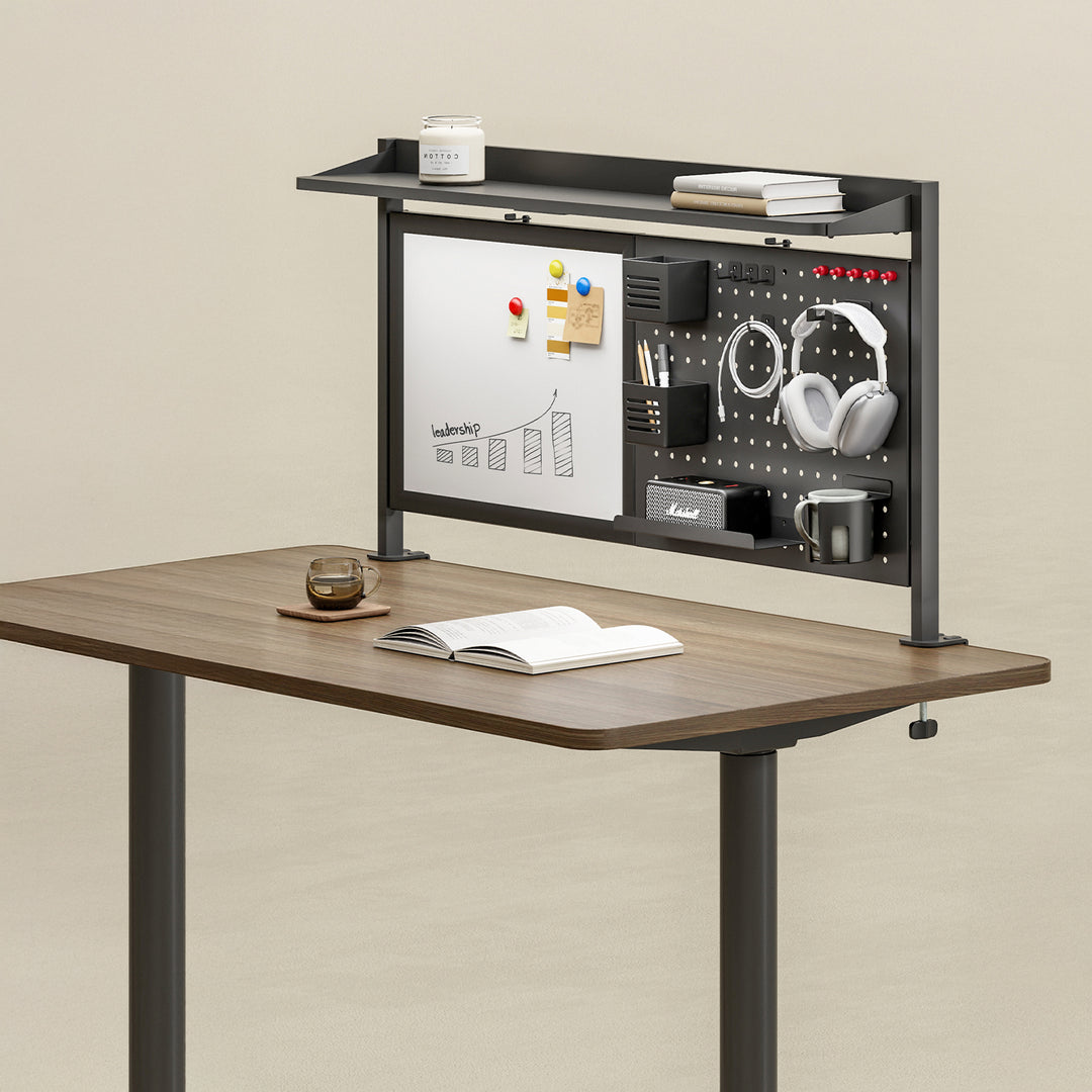 Organizador/Divisor de Mesa Ergo Office ER-301 B, Capacidade Máxima de 10 kg, Quadro Branco, Largura 1116 mm, Preto