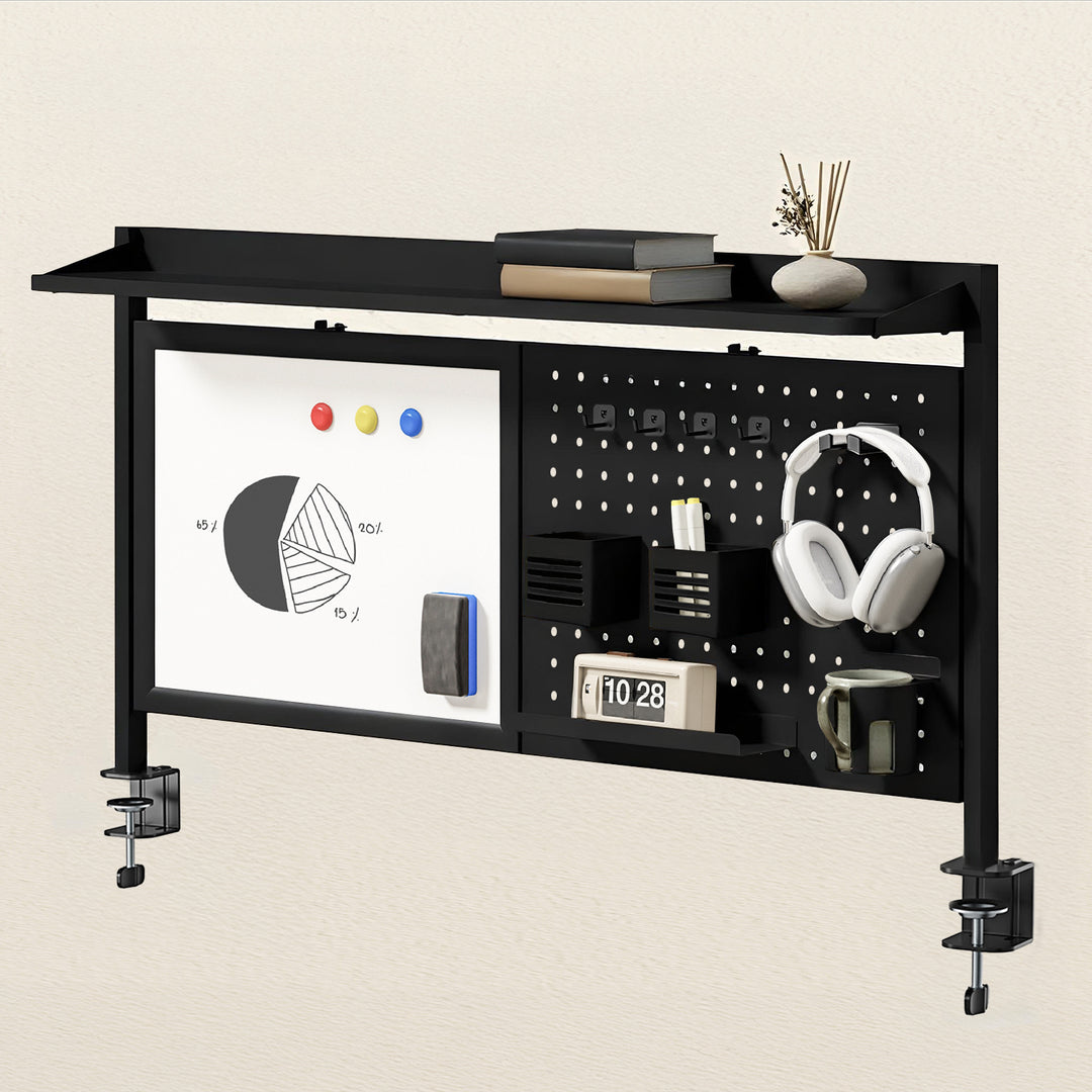 Organizador/Divisor de Mesa Ergo Office ER-301 B, Capacidade Máxima de 10 kg, Quadro Branco, Largura 1116 mm, Preto