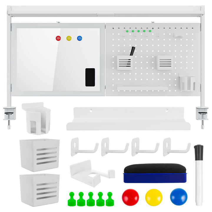 Organizador/Separador de Mesa Ergo Office ER-301 W, Capacidade Máxima de 10 kg, Quadro Branco, Largura 1116 mm, Branco