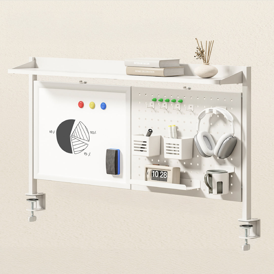 Organizador/Separador de Mesa Ergo Office ER-301 W, Capacidade Máxima de 10 kg, Quadro Branco, Largura 1116 mm, Branco