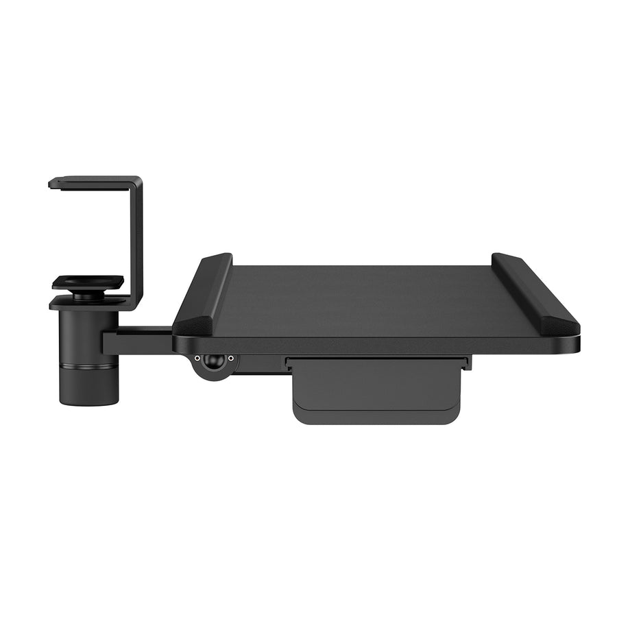 Suporte de teclado Maclean para secretária, carga máxima de 5 kg, ajustável horizontal e verticalmente, preto, MC-108 B