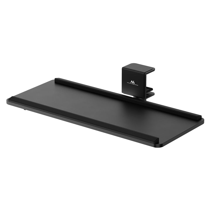 Suporte de teclado Maclean para secretária, carga máxima de 5 kg, ajustável horizontal e verticalmente, preto, MC-108 B