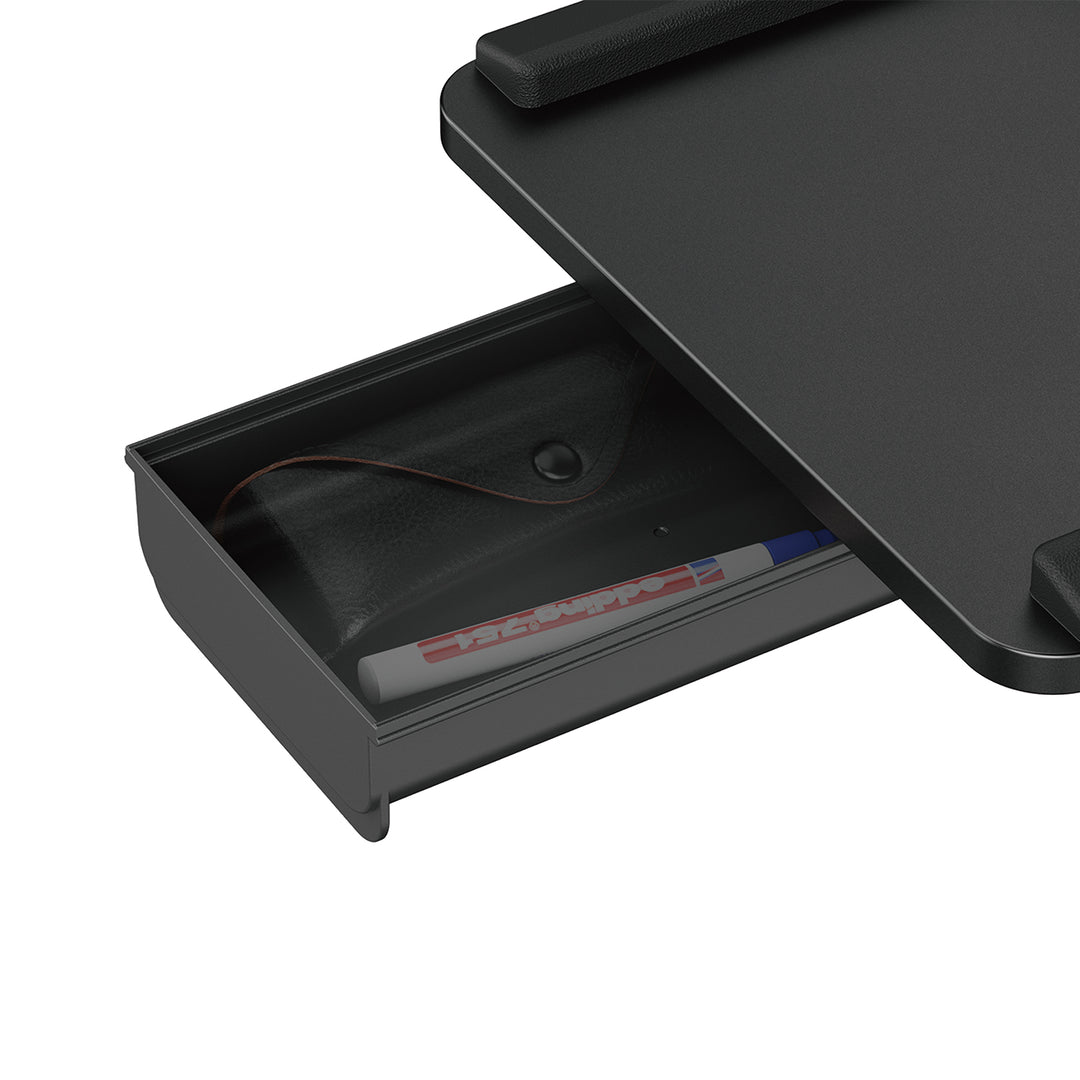 Suporte de teclado Maclean para secretária, carga máxima de 5 kg, ajustável horizontal e verticalmente, preto, MC-108 B