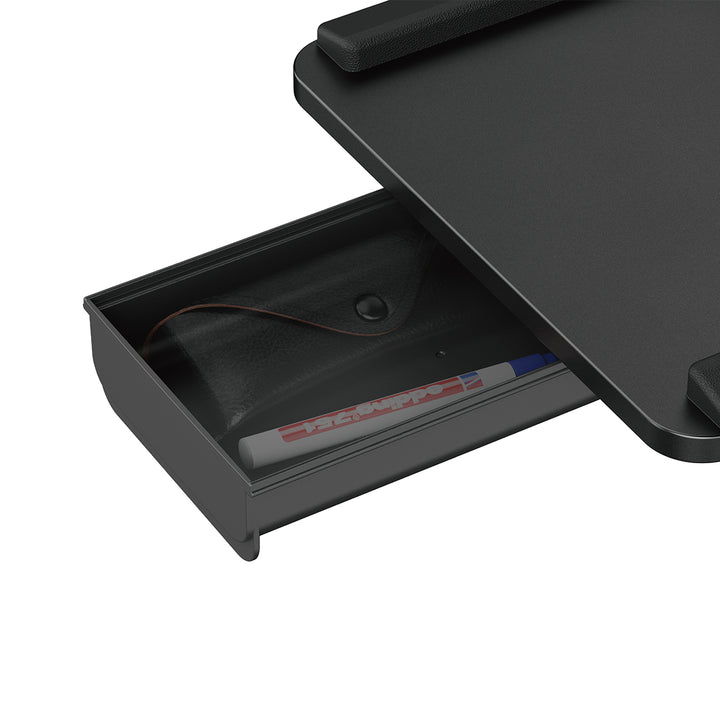 Suporte de teclado Maclean para secretária, carga máxima de 5 kg, ajustável horizontal e verticalmente, preto, MC-108 B
