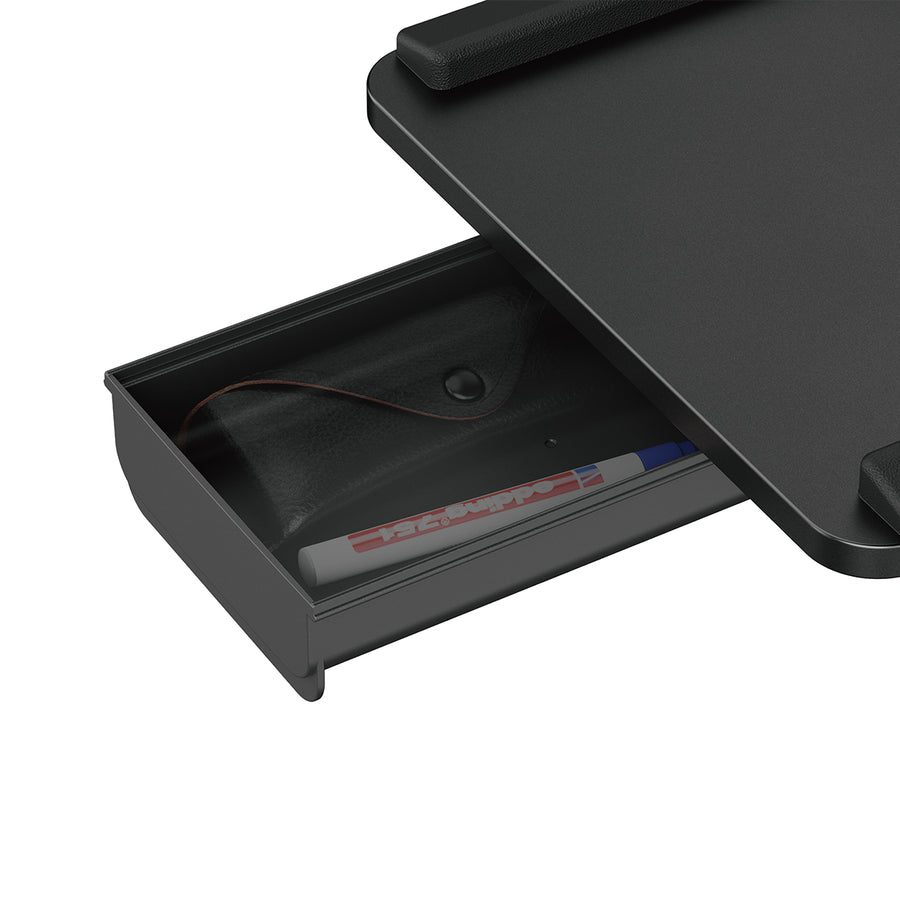 Suporte de teclado Maclean para secretária, carga máxima de 5 kg, ajustável horizontal e verticalmente, preto, MC-108 B
