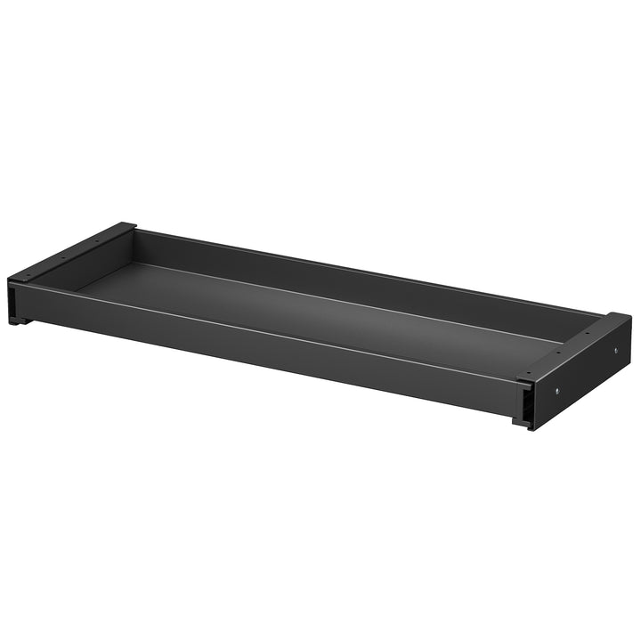 Cajón plano para escritorio Ergo Office, ancho 758 mm, carga máxima 10 kg, negro, ER-302 B