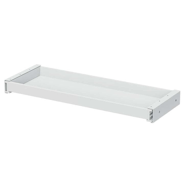 Cajón plano para escritorio Ergo Office, ancho 758 mm, carga máxima 10 kg, blanco, ER-302 W