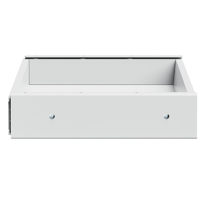 Cajón plano para escritorio Ergo Office, ancho 758 mm, carga máxima 10 kg, blanco, ER-302 W