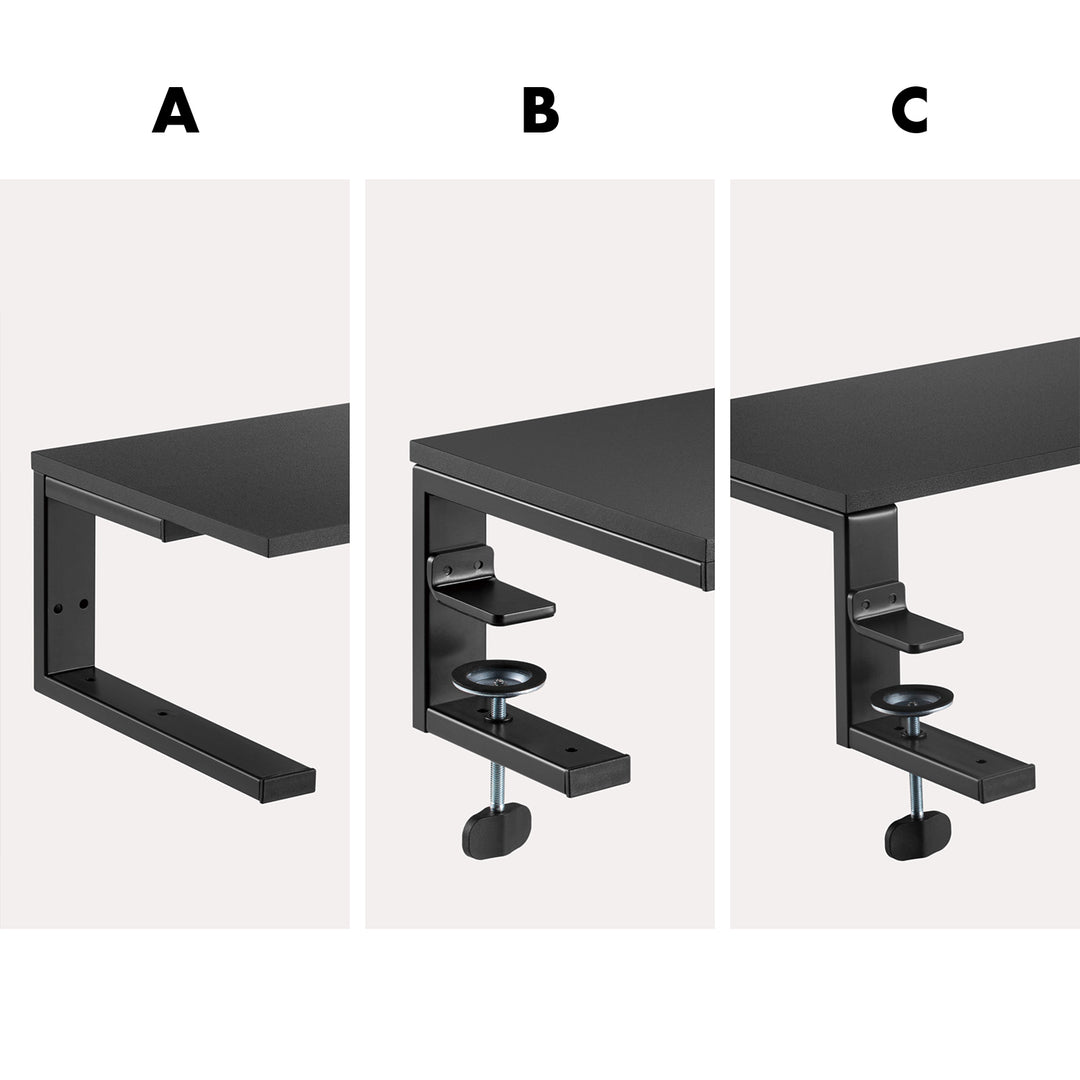 Suporte para portátil/monitor Ergo Office, carga máxima de 20 kg, para portáteis de 13 a 32 pol., preto, ER-303 B
