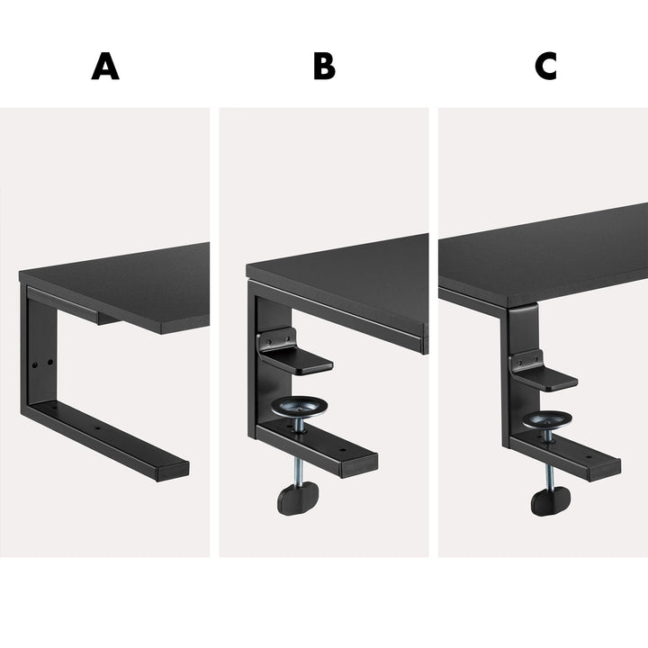 Suporte para portátil/monitor Ergo Office, carga máxima de 20 kg, para portáteis de 13 a 32 pol., preto, ER-303 B