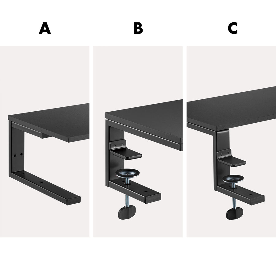 Suporte para portátil/monitor Ergo Office, carga máxima de 20 kg, para portáteis de 13 a 32 pol., preto, ER-303 B