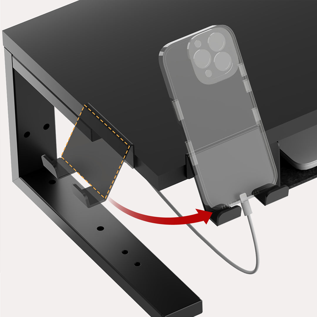 Suporte para portátil/monitor Ergo Office, carga máxima de 20 kg, para portáteis de 13 a 32 pol., preto, ER-303 B