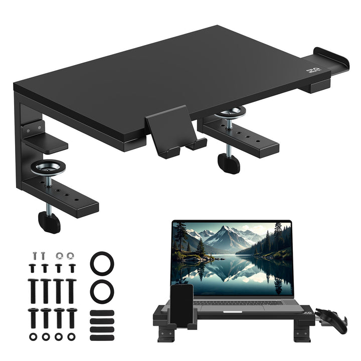 Suporte para portátil/monitor Ergo Office, carga máxima de 20 kg, para portáteis de 13 a 32 pol., preto, ER-303 B