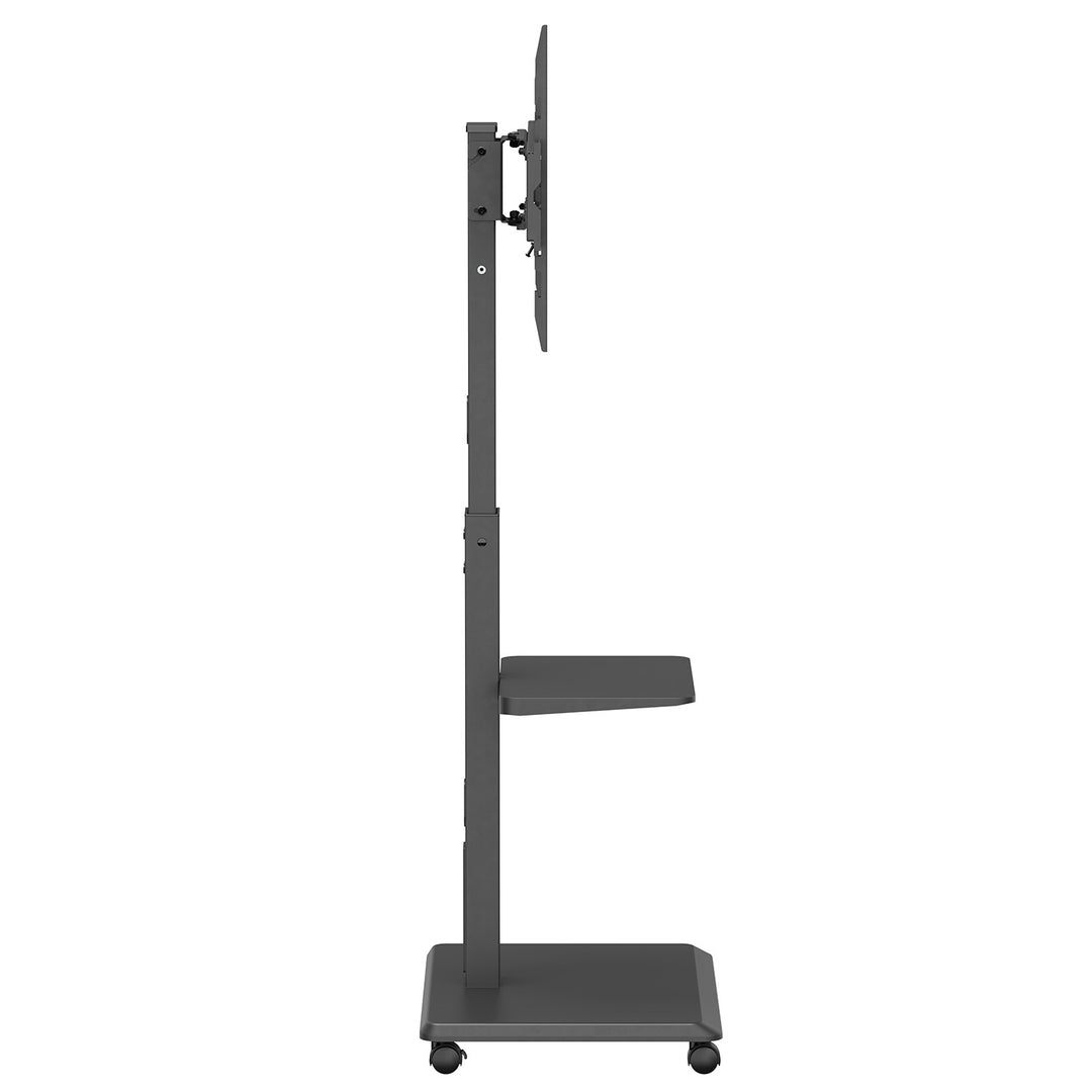 Soporte de TV / carro Ergo-Office, carga máx. 50 kg / estante de 5 kg, máx. VESA 600x400, regleta de enchufes integrada, negro, ER-304 B VESA 600x400, regleta de enchufes integrada, negro, ER-304 B