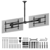 Suporte de tejadilho Maclean para dois televisores, carga máxima de 2x40 kg, 34-60", VESA máx. 600x400, MC-111 B
