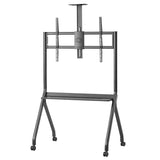 Suporte/carrinho TV Maclean, prateleira para câmara, com rodas, 55-100", carga máxima 120 kg/prateleira de 10 kg, máx. VESA 900x600, preto, MC-114 B VESA 900x600, preto, MC-114 B