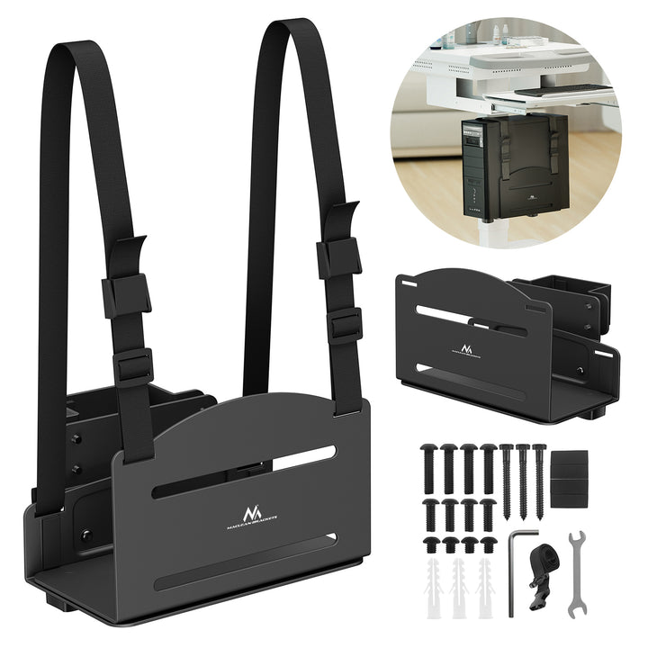 Suporte para CPU Maclean, alcance de 122-212 mm, carga máxima de 10 kg, preto, MC-116 B