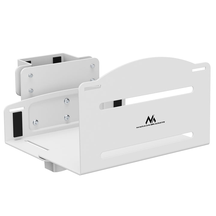 Suporte para CPU Maclean, alcance 122-212 mm, carga máxima 10 kg, branco, MC-116 W