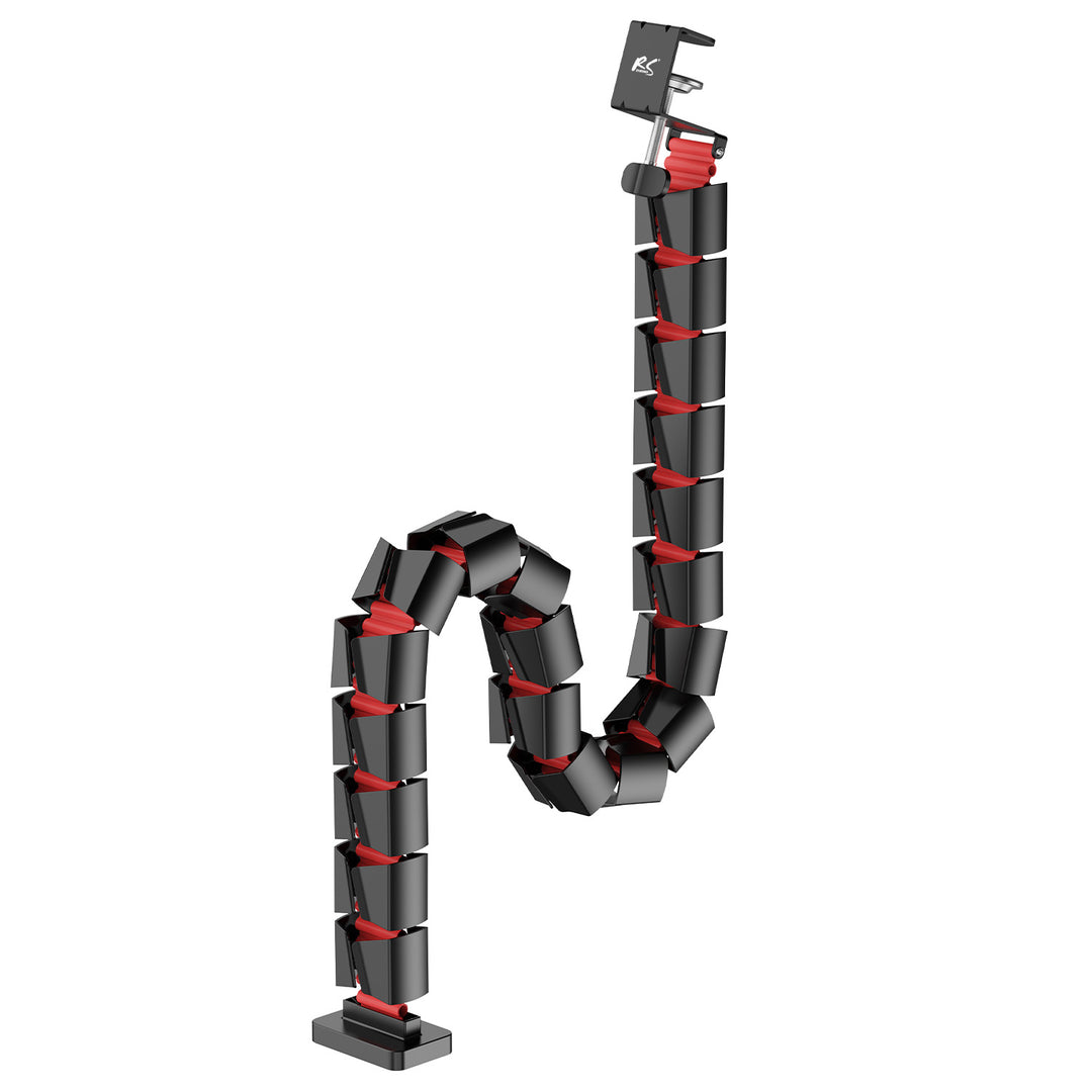 Nano RS organizador de cables de sobremesa / rejilla para cables, 1345 mm, negro y rojo, RS125