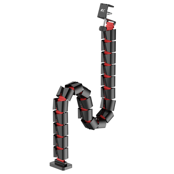 Nano RS organizador de cables de sobremesa / rejilla para cables, 1345 mm, negro y rojo, RS125