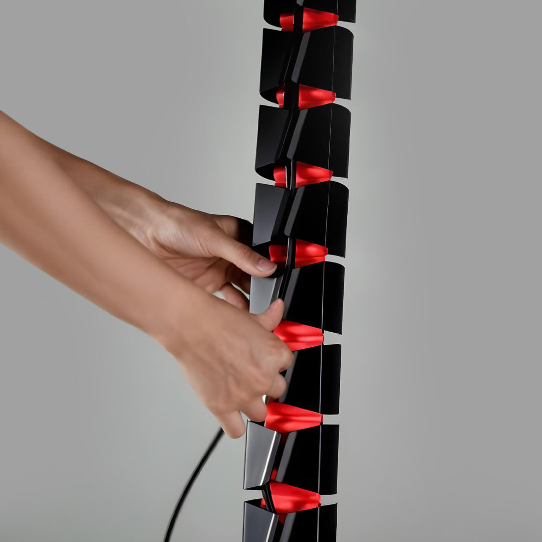 Nano RS organizador de cables de sobremesa / rejilla para cables, 1345 mm, negro y rojo, RS125