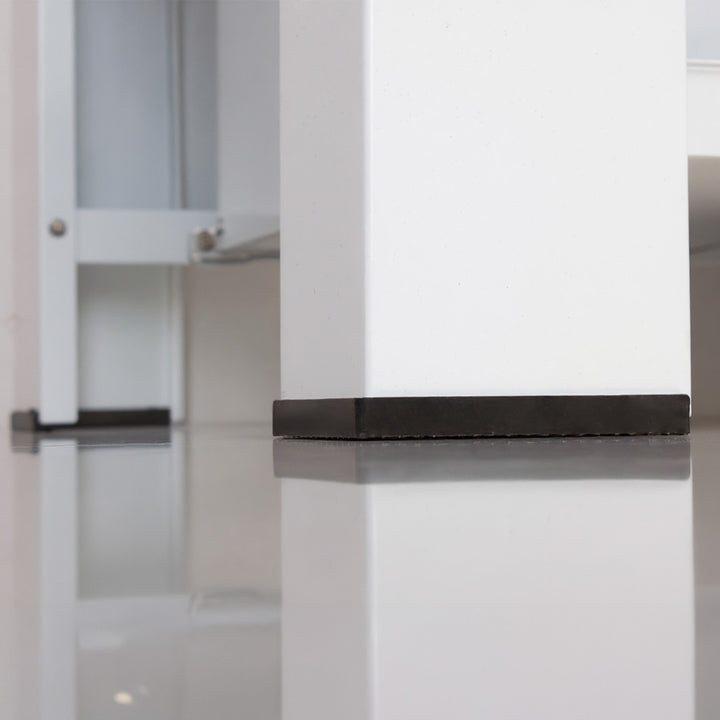 Maclean MC-117 W Base para lavadora / secadora con cajón, carga máx. 150kg, blanco